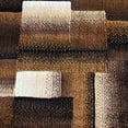 thumbnail image 6 of Emma + Oliver 2x7 Modern Cubist Olefin Accent Runner Rug in Gradient Shades of Chocolate, Beige and Ivory with Natural Jute Backing, 6 of 6