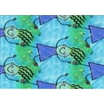 thumbnail image 1 of Ahgly Company Machine Washable Indoor Rectangle Transitional Turquoise Green Area Rugs, 7' x 10', 1 of 7