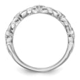 thumbnail image 2 of Auriga Fine Jewelry 14K White Gold 1/15 carat Diamond Complete Wedding Band for Women Size 7, 2 of 6