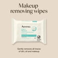 thumbnail image 3 of Aveeno Calm + Restore Unscented Makeup Remover Facial Wipes, 25 Count, 3 of 11