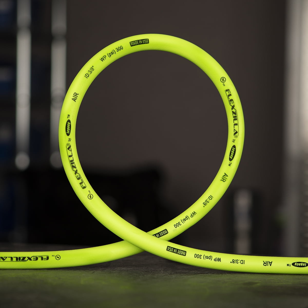 Flexzilla® Air Hose Kit, 3-Piece, 1/4" x 100', ZillaGreen®, with ColorConnex® Coupler and Plug, Type D, Red