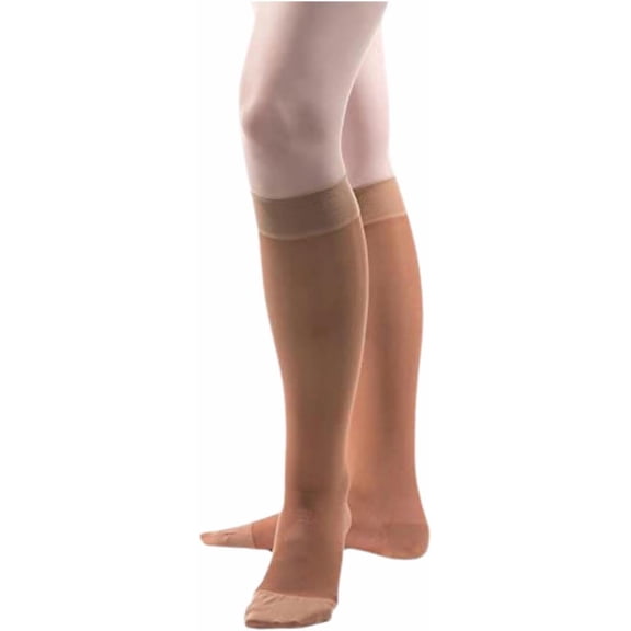 Allegro 20-30 mmHg Essential 18 Sheer Support Closed Toe Compression Sock - Comfortable, Knee High Support Stockings