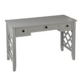 thumbnail image 2 of SEI Furniture Endorville Engineered Wood Writing Desk with Storage in Gray, 2 of 4