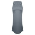 thumbnail image 5 of yillto Womens Satin Silky Skirts Causal Business Work Office Flowy Dressy Skirt High Waist Maxi Skirt, 5 of 7