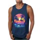 thumbnail image 1 of Camiseta sin mangas de cuello redondo para hombre, informal, a la moda, sin mangas, con estampado, blusa deportiva de cuello redondo para hombre, 1 of 4