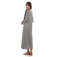 thumbnail image 7 of MeMoi Women's Modest Long Placket Ankle-Length Cotton Blend Gown - Womens - Female, Small, Black, 7 of 7