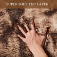 thumbnail image 4 of Alfombra Shag Rug KNZE Fluffy Shag, 160 x 200 cm, color café, 4 of 7