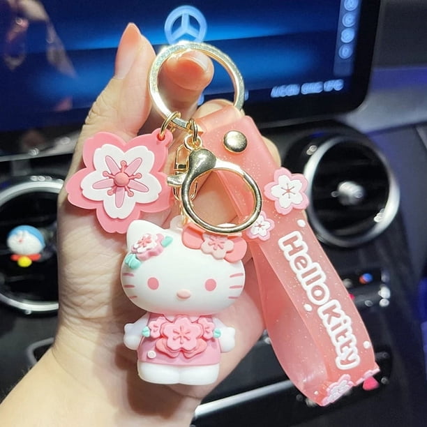 Sanrio Hello Kitty Keychain Kawaii Anime Cartoon Cinnamoroll Car
