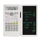 thumbnail image 2 of Calculadora Científica Tableta de Escritura a Mano | 240 Funciones | Pantalla LCD de doble línea | Bloc de escritura LCD de 6" | Funda portátil para flip | Azul, negro, blanco | 15,3x8,4cm, 2 of 6