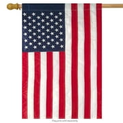 Briarwood Lane American Flag Applique & Embroidered House Flag