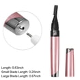 thumbnail image 2 of Unique Bargains Electric Eyebrow Trimmer Portable Eyebrow Razor for Women for Face Body Battery Operated Portable Pink, 2 of 7