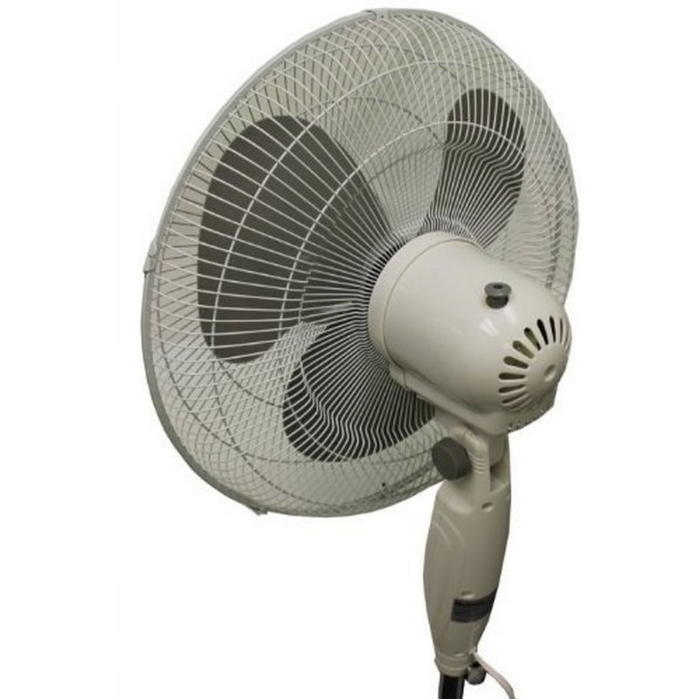 Holmes Hsf1610a Btu 16 Oscillating Adjustable Stand Floor Fan White Walmartcom Walmartcom