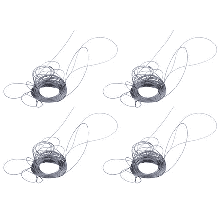 

4X STAINLESS Steel Wire Rope Cable Rigging Extra Length:15M Diameter:1.0mm