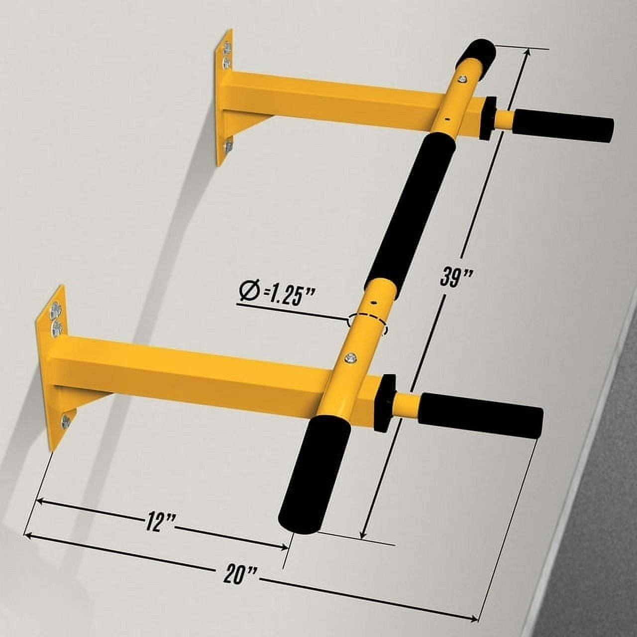 Yes4All Wall Mount Chin Up Bar - Orange