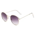 thumbnail image 1 of Gafas de sol polarizadas retro redondas de doble puente para mujeres y hombres, gafas circulares de doble viga, 1 of 5