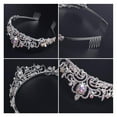 thumbnail image 3 of Rhinestone Crystal Tiara-Wedding Bridal Prom Birthday Pegeant Prinecess Crown, 3 of 6