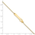 thumbnail image 3 of 14K Yellow Gold Polished Heart with 1 In Extender Children's Id Bracelet, 3 of 3