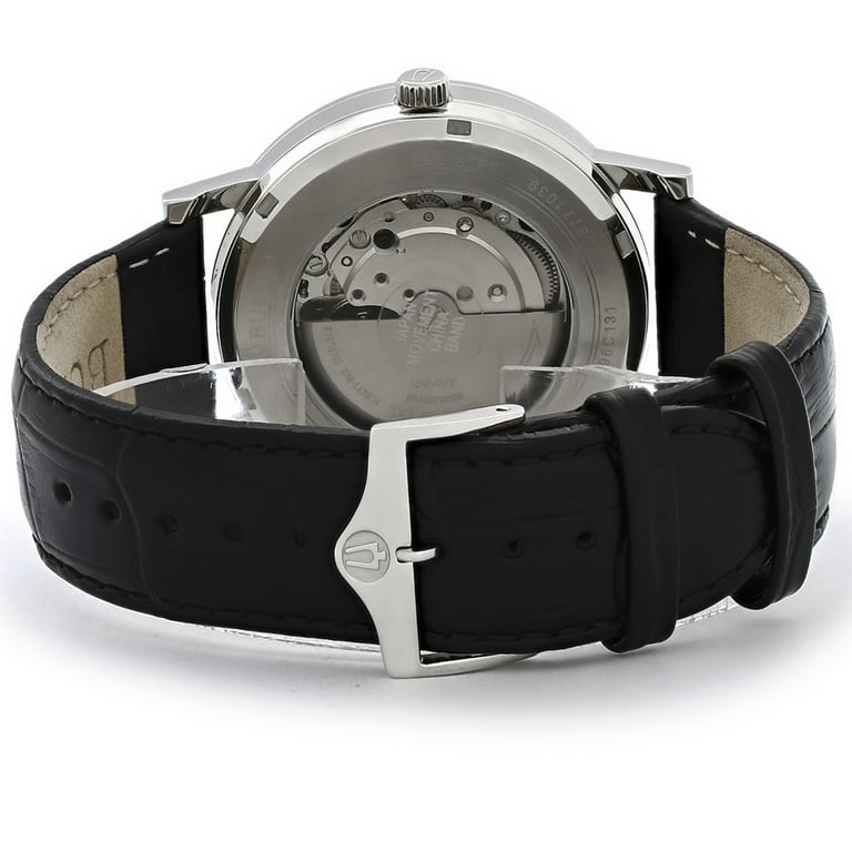 Bulova Men's Classic Automatic Leather Watch 96C131