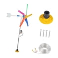 thumbnail image 4 of Fengbin DIY Small Wind Turbines Generator Kit Backyard Decoration Landscape Weatherproof Warm White Light, 4 of 10