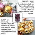 thumbnail image 3 of 34 Pcs/set Christmas Tree Hanging Ball Home Mall Office Wall Tree Window Ball Decor Plastic Ornament  Puprle, 3 of 7