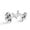Color 1, variant on Men's Classic Stainless Steel, Cute Alpaca Rainbow Pattern Cufflinks Business Wedding Shirts, Silver