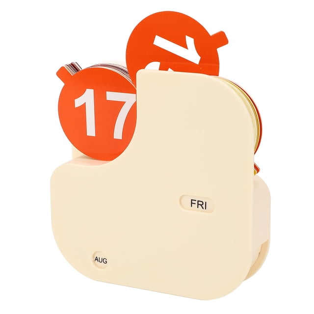 Calendario Perpetuo Rotativo, Innovador Adorno de Escrito Adorno Alivio de Estrés Decorativo Para El Hogar