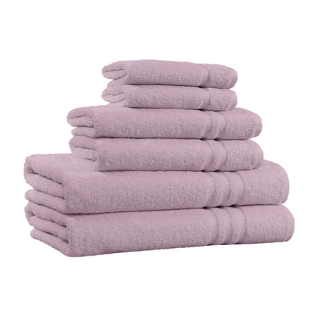 100% Cotton 6-Piece Towel Set - 2 Bath Towels, 2 Hand Towels, and 2 Washcloths - Super Soft, High Quality, High-Absorbent, and Fade-Resistant - 650 GSM - Made in (Best White Bath Towels)