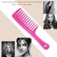 thumbnail image 4 of Peine grande de dientes anchos cepillo de pelo rizado de resina para mujer herramienta de belleza, 4 of 6