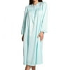 Women's Miss Elaine 536133 Brushed Back Satin Long Sleeve Long Gown (Turquoise S)
