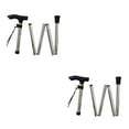 thumbnail image 3 of Qarigey Muletas Trekking Muletas plegables Bastones para caminar Accesorios de senderismo a prueba de golpes Stick Running Trail Canes Silver Blanco plateado 2Conjunto, 3 of 6