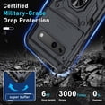thumbnail image 5 of KOMI Compatible with Google Pixel 7a Case Built in Slide Camera Lens Cover+Screen Protector+Finger Ring Holder Kickstand,Heavy Duty Shockproof Full Body Protective Phone Cover,2023 Black, 5 of 5
