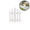 White, variant on White Plastic Garden Fence Picket Edging for Lawns Flowerbeds and Plant Borders, Decorative Yard Boundary for Outdoor Landscaping and Privacy