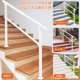 thumbnail image 3 of QinaQin Barandal exterior, kit de pasamanos de hierro para escalera con ángulo ajustable, pasamanos metálico resistente para pisos de concreto, madera, cemento o mármol, 3 of 8