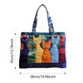 thumbnail image 3 of Animals Van Quilted Duffle Boho Travel With Adjustable Strap Retro Style For Daily & Travel Use, 3 of 7