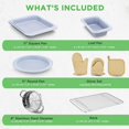 thumbnail image 4 of Nutrichef 22-Piece Induction Cookware and Bakeware Set Professional Home Kitchen Collection with Multi-Sized Pots, Pans, Non Stick and Heat-Resistant Tools (Moon Grey Marble), 4 of 8