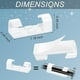 thumbnail image 2 of 100 piezas Clips de cable autoadhesivos Finisher Abrazadera de cable Clip de cable transparente pegajoso, 2 of 5