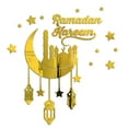 thumbnail image 2 of Walbest 1 Set Muslim Ramadan Waterproof Acrylic 3D Wall Sticker, Ramadan Kareem Festival Sticker Room Wall Decoration, 2 of 7