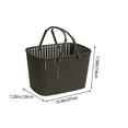 thumbnail image 4 of Fufafayo under $5 Portable Bath Storage Basket, Plastic Woven Laundry Hamper Organizer, Multi-Compartment Design with Carrying Handles, for Bathroom Bedroom Closet Toy Storage Organization, 4 of 6