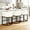 White, variant on ClinQ 26" Counter Height Bar Stools Set Of 1, PU Leather Barrel Stools With Back And Arms For Kitchen Island, Gray