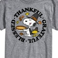thumbnail image 3 of Peanuts - Thankful Grateful Blessed - Men's Short Sleeve Graphic T-Shirt, 3 of 6