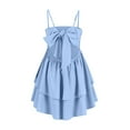 thumbnail image 5 of YDDIAN Tiered Homecoming Dresses Short for Teens Spaghetti Straps Chiffon Graduation Party Gowns 2024 Sky Blue L, 5 of 5