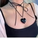 thumbnail image 3 of Collar con colgante de cera ajustable con cadena de clavícula y personalidad de chica sexy con sentido del amor simple de alta gama de Europa y Estados Unidos, 3 of 6