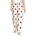 thumbnail image 2 of Goofa Hand Drawn Strawberry Printed Soft Pajama Pants for Women, Wide Leg Comfy Casual Lounge Yoga Pants-Large, 2 of 9