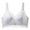 White, variant on LLYWEY No Wire Bra Cotton Bras Women Ladies Demi Cup Bra Style-1087 Women Support Bra Feature Adult Female T-Shirt Sports Bras Gray 38B
