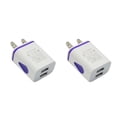 thumbnail image 1 of Cargadores de pared USB 2A LED rápido Methold adaptador de corriente para teléfono resistente al desgaste azul 2piezas, 1 of 6