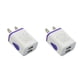 thumbnail image 3 of Sidaley Cargadores de pared USB 2A LED rápido Cabezal de carga de alto rendimiento Adaptador de corriente para teléfono resistente al desgaste largo azul 2piezas, 3 of 6