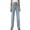 Light Blue, variant on Straight Leg Jeans for Women,High Waisted Wide Leg Loose Microelastic Boyfriend Denim Pants Dark Blue S