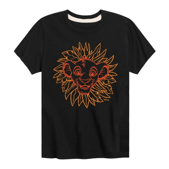 Disney - The Lion King - Simba Linocut - Toddler & Youth Short Sleeve Graphic T-Shirt