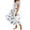 Sky Blue, variant on Erwazi Summer Dresses for Women Print Square Neck Short Sleeve A Line Dress Trendy Casual Style for Daily Wear Outdoor Activities Relaxed Daily Look Dresses