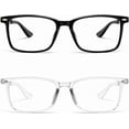 Curated visual reference: Gallery Detail: 2 Pack Blue Light Blocking Glasses For Men Women Square